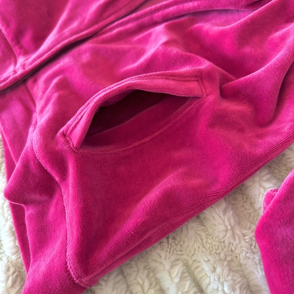 TALBOTS Rose Pink Soft Velvet Feel Velour Long Sleeve Light Jacket Size Mp - Picture 9 of 9